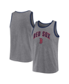 Fanatics Men's  Heather Gray Boston Red Sox Primary Tank Top In Heather Gray