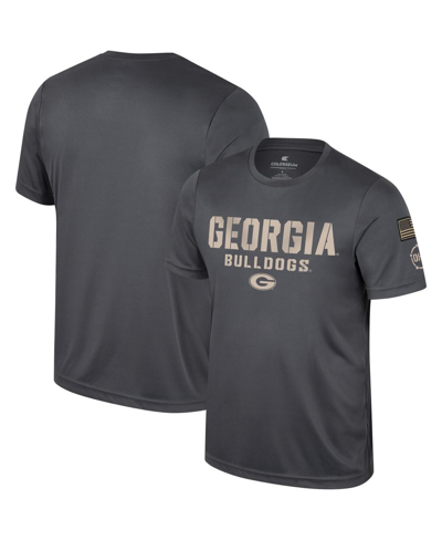 Colosseum Men's  Charcoal Georgia Bulldogs Oht Military-inspired Appreciation T-shirt