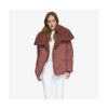 Andrew Marc Valencia Water Resistant Faux Shearling Lined Puffer Jacket In Fig