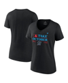 Fanatics College World Series Champions Official Logo V-neck T-shirt In Black