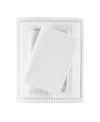 Madison Park Essentials Printed Cotton Percale 4-pc. Sheet Set, Queen In Gray Stripe