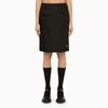 Prada Re-nylon Pencil Skirt In Brown