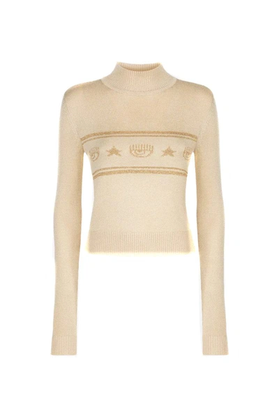 Chiara Ferragni Sweatshirt  Damen Farbe Gold