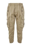 Dsquared2 Pink Hue Cargo Trousers In Desert Tan