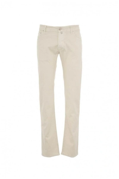 Jacob Cohen Trousers In Off White