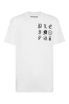 Philipp Plein T-shirt Round Neck Ss Gothic Plein In White