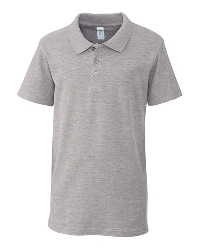 Clique Addison Youth Polo In Grey