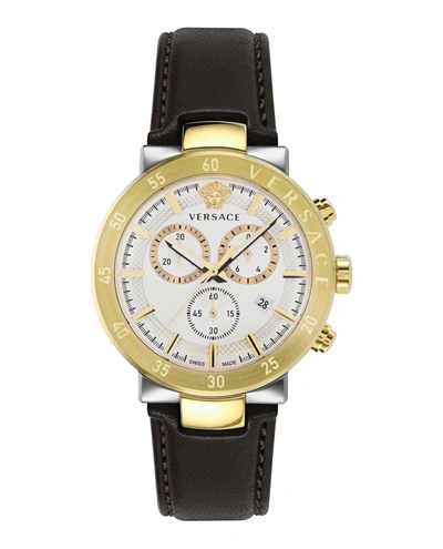 Versace Urban Mystique Strap Watch In Gold