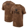 NIKE NIKE  BROWN TENNESSEE TITANS 2023 SALUTE TO SERVICE SIDELINE T-SHIRT
