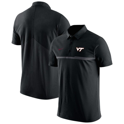 Nike Men's  Black Virginia Tech Hokies Coaches Performance Polo Shirt
