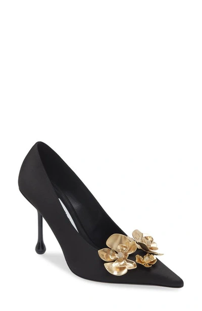 JIMMY CHOO IXIA EMBELLISHED POINTED TOE PUMP