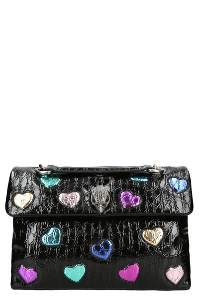 Kurt Geiger London Kensington Soft Love Convertible Leather Shoulder Bag In Black