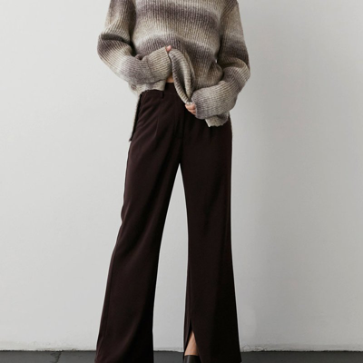 Crescent Ariana Multi Colored Sweater In Brown