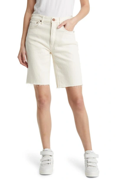 Rag & Bone Off-white Bermuda Denim Shorts