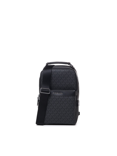 Michael Michael Kors Hudson One-shoulder Bag With Logo In Black