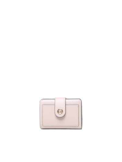 Michael Michael Kors Logo-plaque Leather Wallet In White
