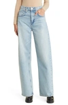 Frame The Loose Rigid High-rise Curved Jeans In Calm Waters