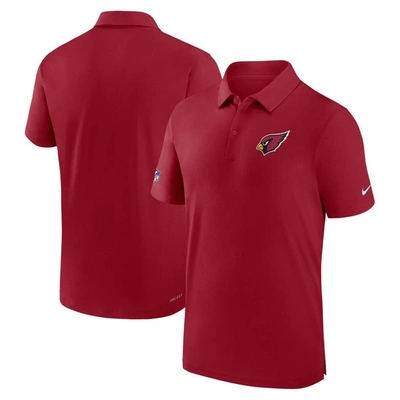 Nike Arizona Cardinals Sideline Coach Menâs  Men's Dri-fit Nfl Polo In Red