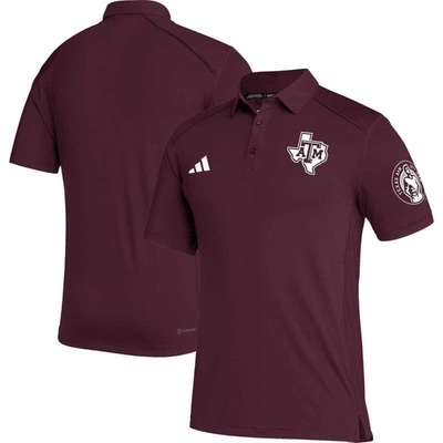 Adidas Originals Men's Adidas Maroon Texas A&m Aggies Coaches Aeroready Polo Shirt