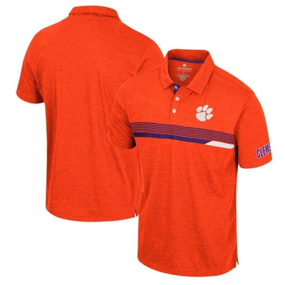 Colosseum Men's  Orange Clemson Tigers No Problemo Polo Shirt