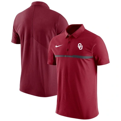 Nike Men's  Crimson Oklahoma Sooners 2023 Coaches Performance Polo Shirt