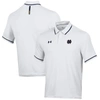 UNDER ARMOUR UNDER ARMOUR WHITE NOTRE DAME FIGHTING IRISH T2 TIPPED PERFORMANCE POLO
