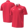 Under Armour Red Texas Tech Red Raiders Throwback Cursive Polo In Red
