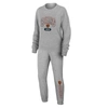 WEAR BY ERIN ANDREWS WEAR BY ERIN ANDREWS  HEATHER GRAY CHICAGO BEARS PLUS SIZE KNITTED TRI-BLEND LONG SLEEVE T-SHIRT & P