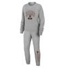 Wear By Erin Andrews Heather Gray Chicago Bears Plus Size Knitted Tri-blend Long Sleeve T-shirt & P In Heather Gray