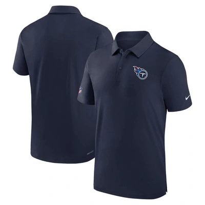 Nike Tennessee Titans Sideline Coach Menâs  Men's Dri-fit Nfl Polo In Navy