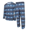 Concepts Sport Men's  Navy New York Yankees Knit Ugly Sweater Long Sleeve Top And Pants Set In Navy