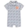 GARB INFANT GARB WHITE AUBURN TIGERS CREW ALL-OVER PRINT POLO BODYSUIT