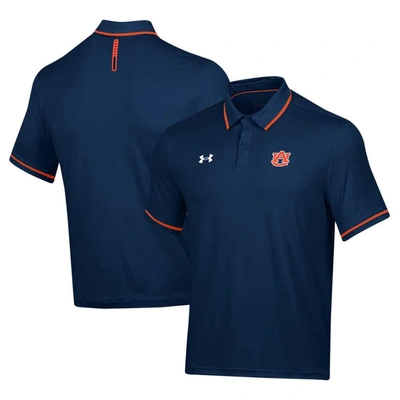 UNDER ARMOUR UNDER ARMOUR NAVY AUBURN TIGERS T2 TIPPED PERFORMANCE POLO