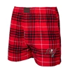 CONCEPTS SPORT CONCEPTS SPORT RED/BLACK TAMPA BAY BUCCANEERS CONCORD FLANNEL BOXERS
