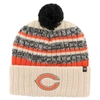 47 '47  NATURAL CHICAGO BEARS  TAVERN CUFFED KNIT HAT WITH POM
