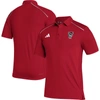 ADIDAS ORIGINALS ADIDAS RED NC STATE WOLFPACK COACHES AEROREADY POLO