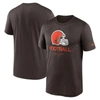 NIKE NIKE BROWN CLEVELAND BROWNS SIDELINE INFOGRAPH PERFORMANCE T-SHIRT