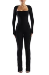 N BY NAKED WARDROBE NAKED WARDROBE SQUARED AWAY LONG SLEEVE THONG BODYSUIT