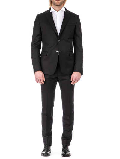 Ermenegildo Zegna Single-breasted Two-piece Suit In Black