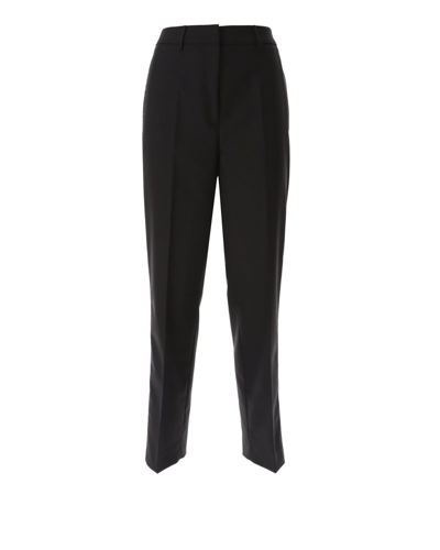 Karl Lagerfeld Elasticated Waistband Tailored Pants In Black