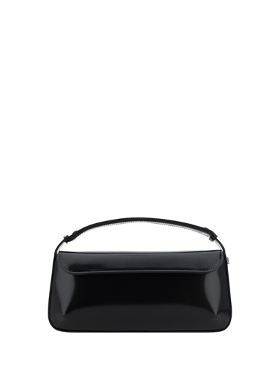 Courrèges Foldover Top Shoulder Bag In Black