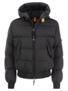 PARAJUMPERS PARAJUMPERS WILMONT LOGO PATCH HOODED DOWN JACKET