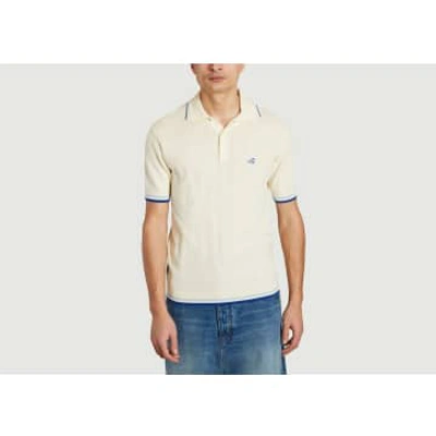 Autry Logo-patch Short-sleeved Polo Shirt In White