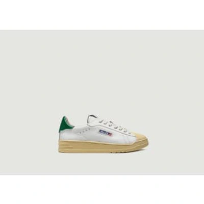 Autry Bob Lutz Low Sneakers In White,green