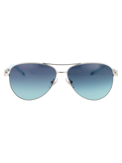 Tiffany & Co Tf3049b Infinity Aviator Sunglasses In Silver
