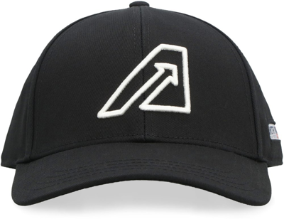 Autry Embroidered Logo Baseball Cap In Black