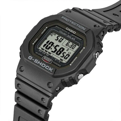 Pre-owned Casio G-shock Gw-5000u-1jf Black Solar Radio Digital Men's Watch From Japan