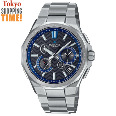 Pre-owned Casio Oceanus Ocw-t6000-1ajf Titanium Solar Radio Bluetooth Men`s Watch Japan