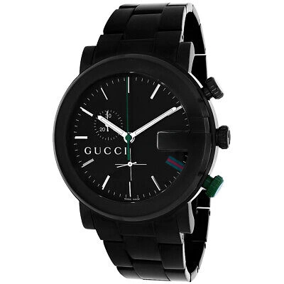 Pre-owned Gucci Men's 101 Series Black Dial Watch - Ya101331
