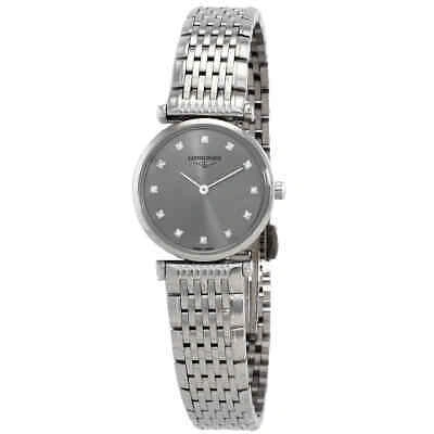 Pre-owned Longines La Grande Classique Quartz Diamond Silver Dial Ladies Watch